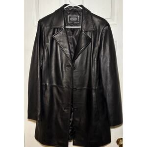 BGSD black lamb leather jacket size large. Great condition
